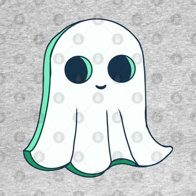 Cute cookie Halloween spirit. Original ghost illustrations in cartoon retro style. by ChrisiMM